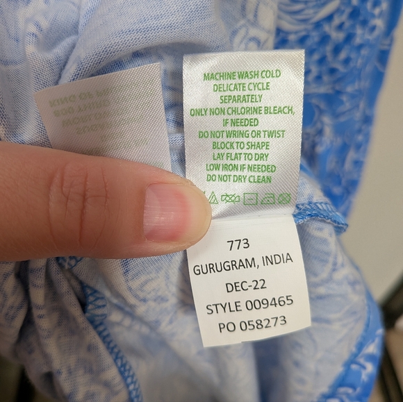 NEW Lilly Pulitzer Malone Maxi Cotton Dress Boca Blue Croc & Lock It Size Small - Picture 10 of 15